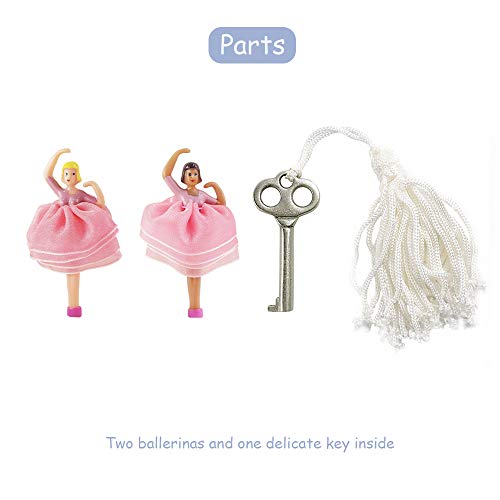 Timlog Girls Ballerina Musical Jewelry Box With Lock, Wooden Jewelry Organizer Jewelry Box Storage Case With Mirror For Girls (Pink) #TOP7