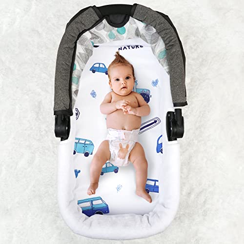 Phf Soft Bassinet Sheet Set, 2 Pack Silky Comfy Breathable Polyester Cradle Sheets For Baby Boys Girls, Univeral Fit For Most Cradle And Bassinet Mattress, Cars #TOP1