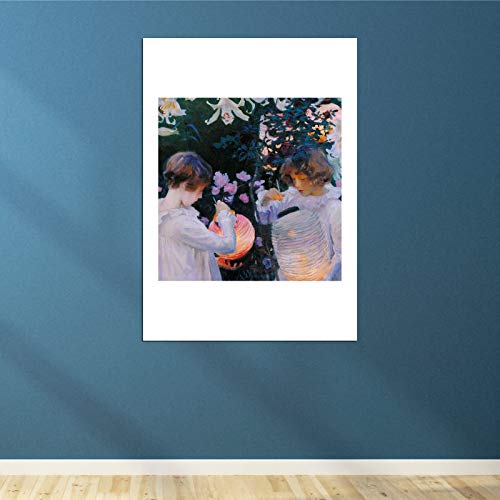 Impression d'art grand format Lys à œillets Rose John Singer Sargent affiche matte XL