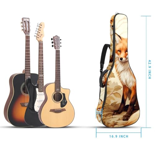 JRHEJTFZ Housse pour guitare acoustique de 1,9 cm d’épaisseur – Imperméable – Durable et élégant – Motif renard amusant, Multicolore., 42.9×16.9×4.7 in, Motif imprimé tendance - Les Beatles, Paul McCartney, John Lennon, RIngo Starr, George Harrison JRHEJTFZ Housse pour guitare acoustique de 1,9 cm d'épaisseur - Imperméable - Durable et élégant - Motif renard amusant, Multicolore., 42.9x16.9x4.7 in, Motif imprimé tendance – Image 6