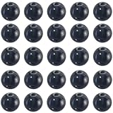 120PCS Black Onyx Beads: You will receive 120pcs black onyx beads in sufficient quantity, the symbolism of onyx carries the desire for good things, but also symbolizes inner fortitude and strength Sew on Black Onyx Beads: The holes of the black cryst...