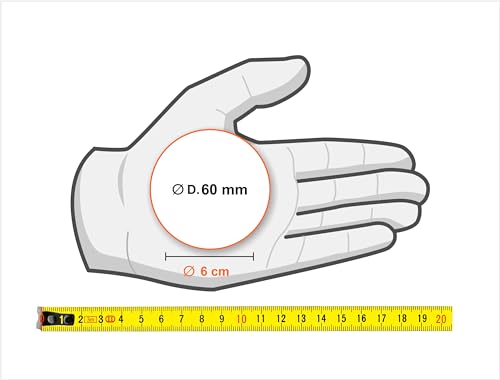Aufkleber für Salz, Zucker & Kaffee, italienisch, rund, transparent, Vinyl, wasserdicht, für Speisekammer-Behälter, Maße: 6 cm