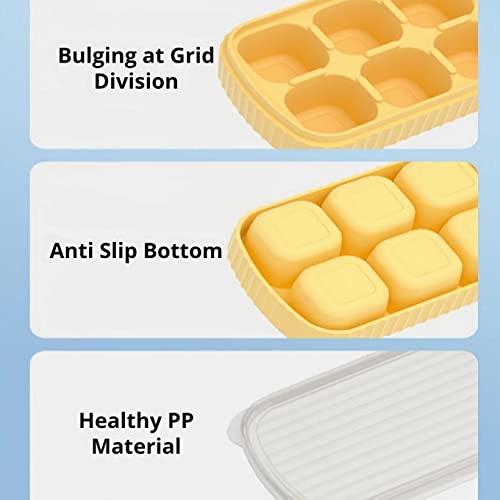 Bandeja de silicona para cubos de hielo con tapa miniatura 6