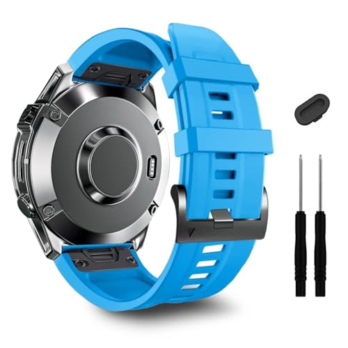 Bracelet de montre 26 mm silicone Garmin Fenix 7X Pro Epix Pro 51 mm - 6