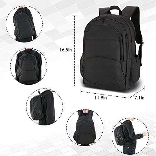 HAPPYEFARAL Backpack Travel Backpack .School Backpack with USB Charging Port. Fit 15.6 inches Laptop Bag. Business Backpack for Women men Black bookbag Casual Daypack 3 HAPPYEFARAL Backpack Travel Backpack .School Backpack with USB Charging Port. Fit 15.6 inches Laptop Bag. Business Backpack for Women men Black bookbag Casual Daypack