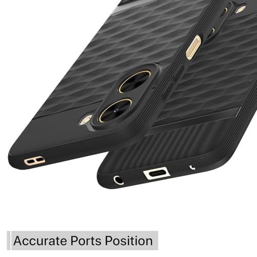 Image of Outlouders Back Cover for Poco C71 / Redmi A5 | Full Camera Protection | TPU Soft Flexible Shockproof Bumper Case (Black)