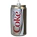 Coca-Cola Kurt Adler 4.375-Inch Glass Diet Coke Can Ornament for Christmas