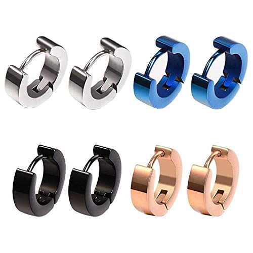 MEENAZ Earrings men boyfriend girls women gents ear studs for men Stainless Steel Piercing Clip on Screw Bali Pierced Hoop Stud Huggie Magnetic earrings for boys silver black gold blue boys earrings (B08WC7KCWJ) Amazon Price History, Amazon Price Tracker