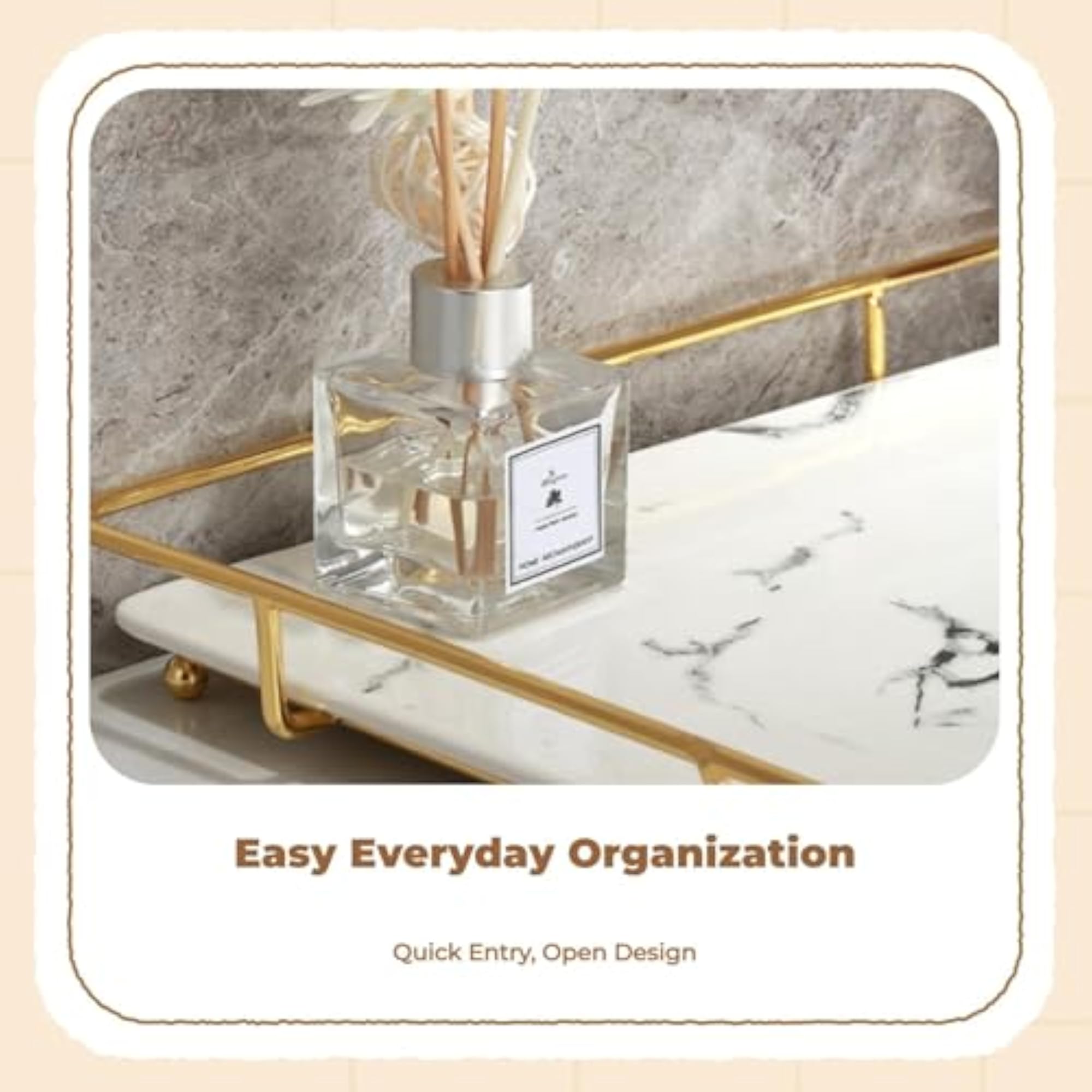Multi-Purpose Storage Rack Black Marble