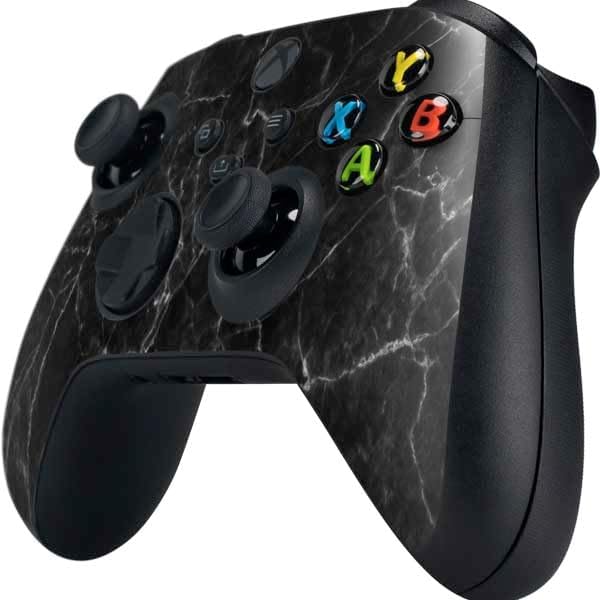 Skinit Decal Gaming Skin Compatible with Xbox Series X Controller - Black Marble Design