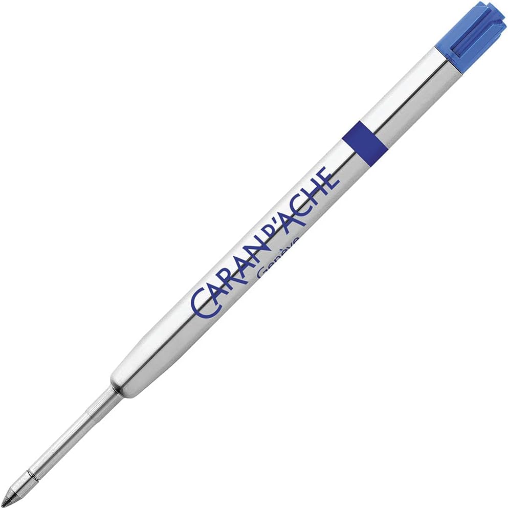 Caran d'Ache 849 Roller Ink Cartridge, Fine Blue, 7 mm (8462.160)