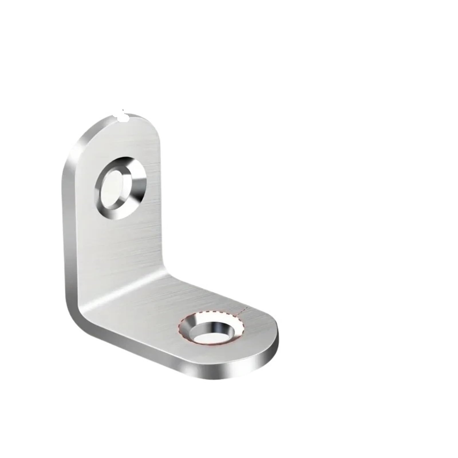 10 ~ 100 piezas de soporte de ángulo de 90 grados galvanizado en forma de L | 20x20mm 30x30mm, tornillos incluidos for construcción de muebles de bricolaje(50pcs 20mmx20mm)