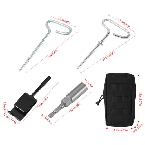 Estacas de camping para tienda de campaña y viaje de pesca en escapadas de montaña 7