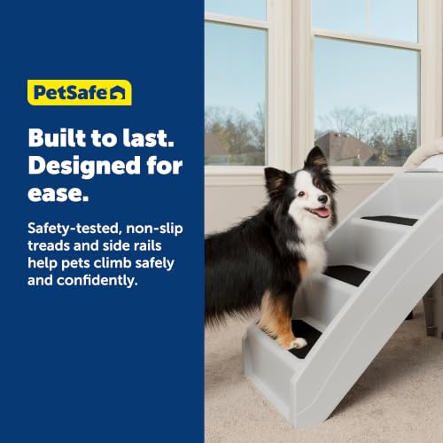 PetSafe CozyUp Folding Dog Stairs, 20 in Tall, Gray - Image 5