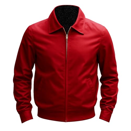 Rebel Jacket Without a Cause James Dean Jim Stark Red Harrington Cotton Jacket