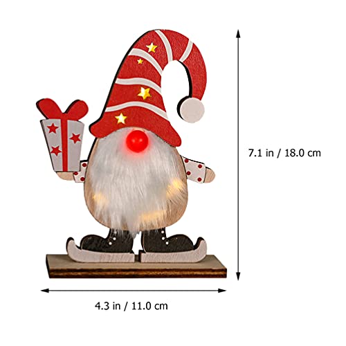 WINOMO Gnome Decorações de Natal Com Luz LED Luzes Escandinavo Natal Gnome Sueco Tomte Gnome Mesa En
