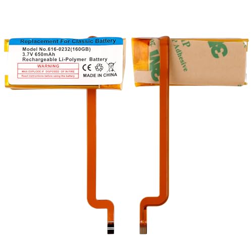 Vvsialeek 616-0227, 616-0232,616-0229 - Batería de repuesto compatible con iPod G5 30 GB A1136 con kit de herramientas
