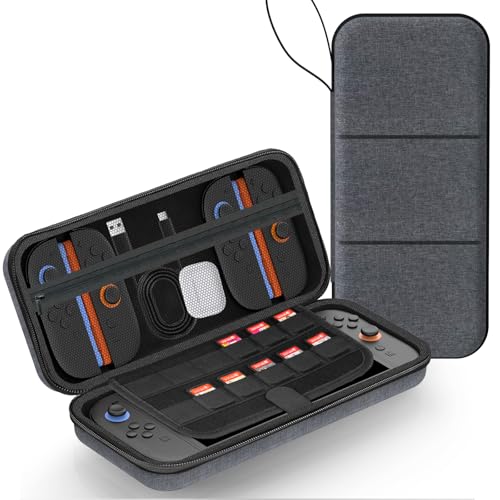 QuoLumPIA Carrying Case for 7.9-inch Nintendo Switch 2(2025),Hard Shell/Compact yet Spacious,12 Game...