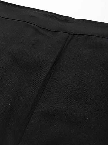 Image of Aarika Womens Black-Rani Colour Solid Palazzo
