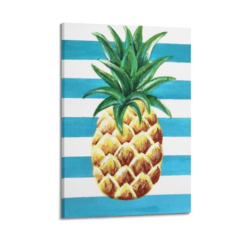 Affiche ananas moderne CMHONLY peinture à l'huile sur toile 20x30 cm style cadre pour votre mur