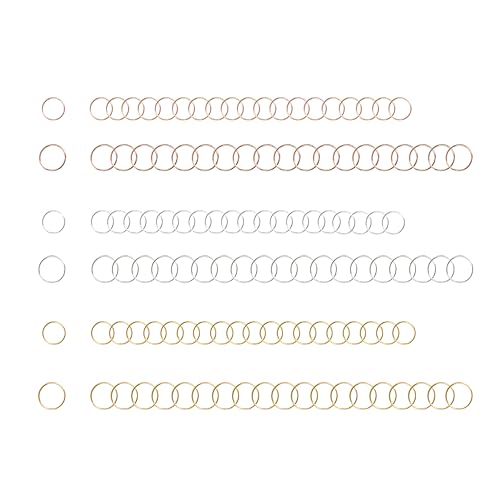 120 anillos para trenzas de cabello en metal
