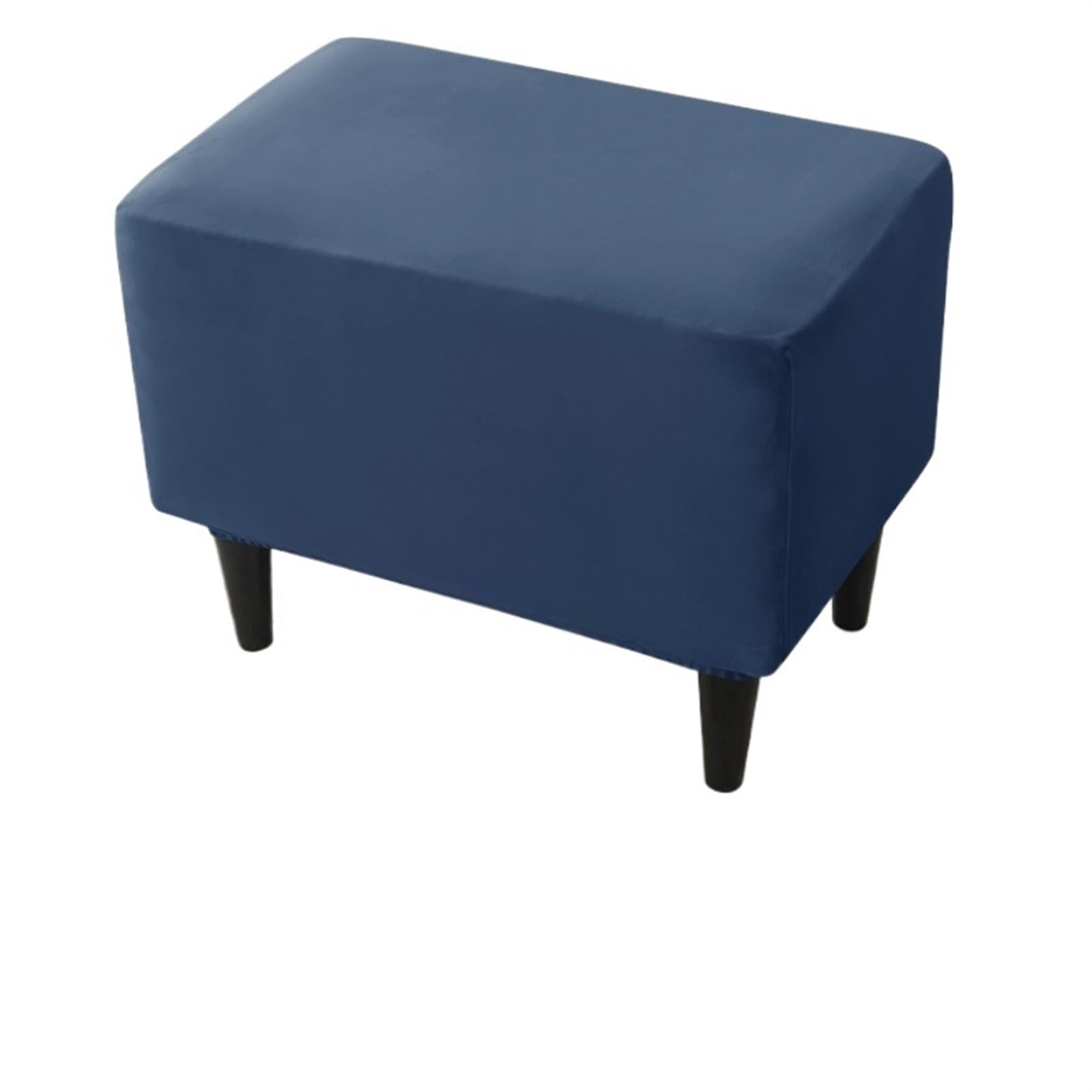 YXINAER Foot Stool Cover Soft Velvet Ottoman Stool Cover(B12 Footstool Cover)