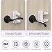 Childproof Door Lever Lock (2 Pack) Improved Baby Safety Locks for Doors Prevents Toddlers from Opening Doors, 3M Adhesive No Drilling No Tools Simple Install, Easy One-Hand Operation for Adults