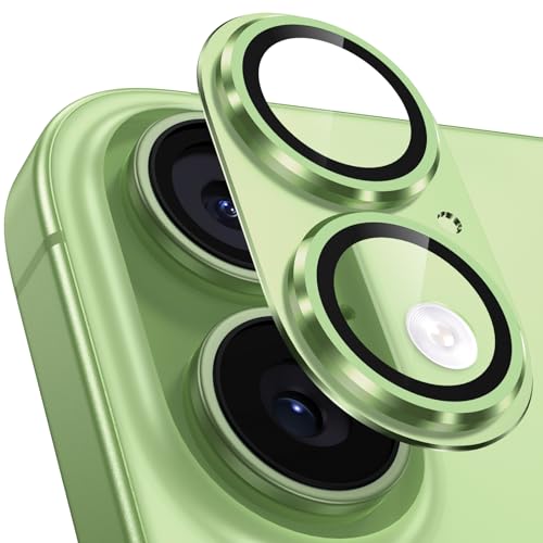 Yugujun カメラフィルム iPhone 17用 カメラカバー 全面保護 9H強化ガラス アルミ合金 アイフォン17 カメラ保護 耐衝撃 超高透過率 いphone17レンズカバー 一体型 プロテクター セージの商品画像（Amazon）