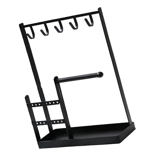 Qsvbeeqj robust nyckel och örhänge förvaringshållare med enkel installation perfekt för entré eller tvättställ