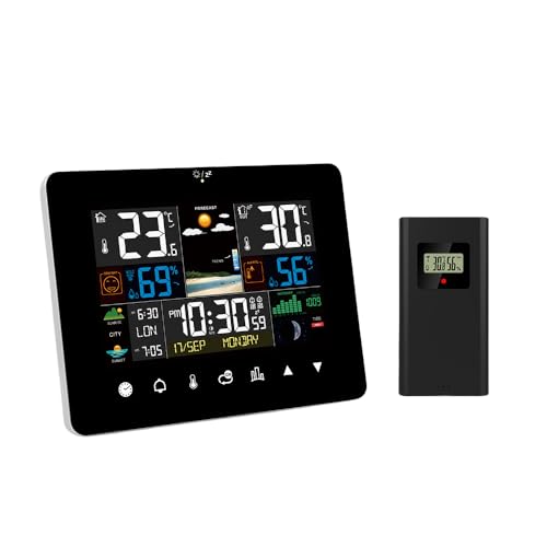Thermomètre intérieur extérieur avec pression barométrique précise