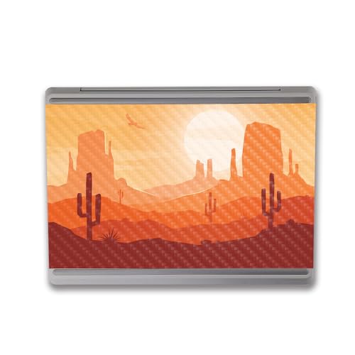Image of MightySkins Carbon Fiber Skin Compatible with Microsoft Surface Laptop Go 3 (2023) Full Wrap Kit - American Southwest | Protective, Durable Textured Carbon Fiber Finish | Made in The USA