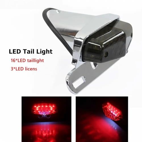 Luz trasera universal para Bonneville que evita multas de matrícula 7