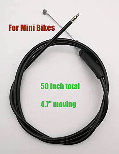 Image of YAMAKATO Stainless 50 Inch Mini Bike Throttle Cable for Predator 212 CT200U Baja MB165 196cc MB200 200 cc Heat Warrior MOTOVOX MBX10 MBX11 GX160 GX200 Pit Dirt Bike Parts (Pack of 2)