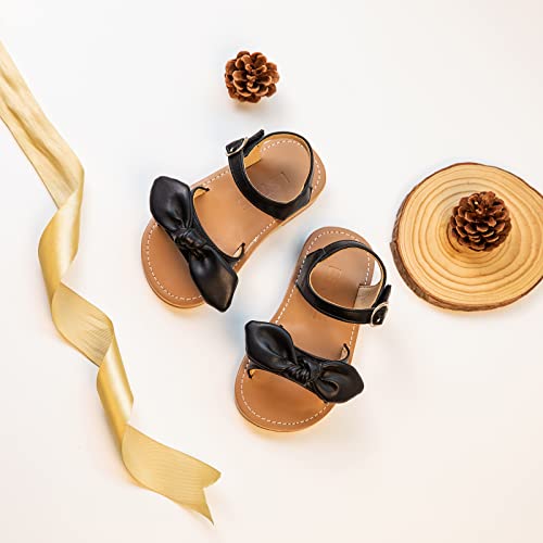 Image of ESTINE Toddler /Little Kid Girls Bow Open Toe Flat Evening Dress Sandals