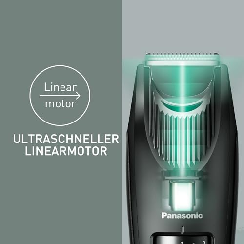 Foto von Panasonic ER-SB40-K803 Bartschneider für Männer, tragbarer, wasserdichter Haarschneider, 20 Längen, fortschrittliche Klingen, Kammaufsatz, kabellos & kabelgebunden, LED-Akkuanzeige, Schwarz