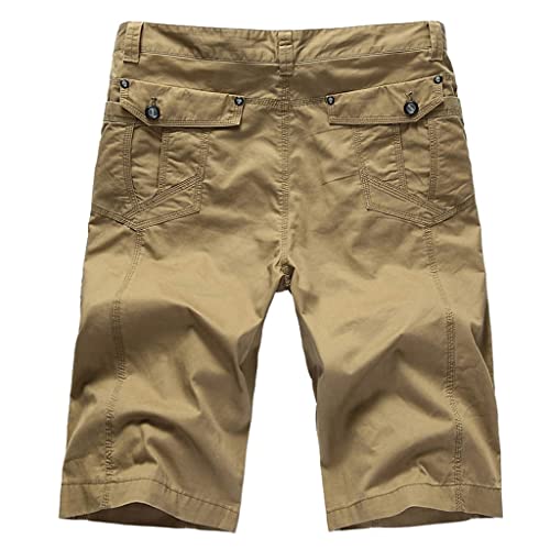 Short cargo masculin en coton léger RLKHXBS au style décontracté