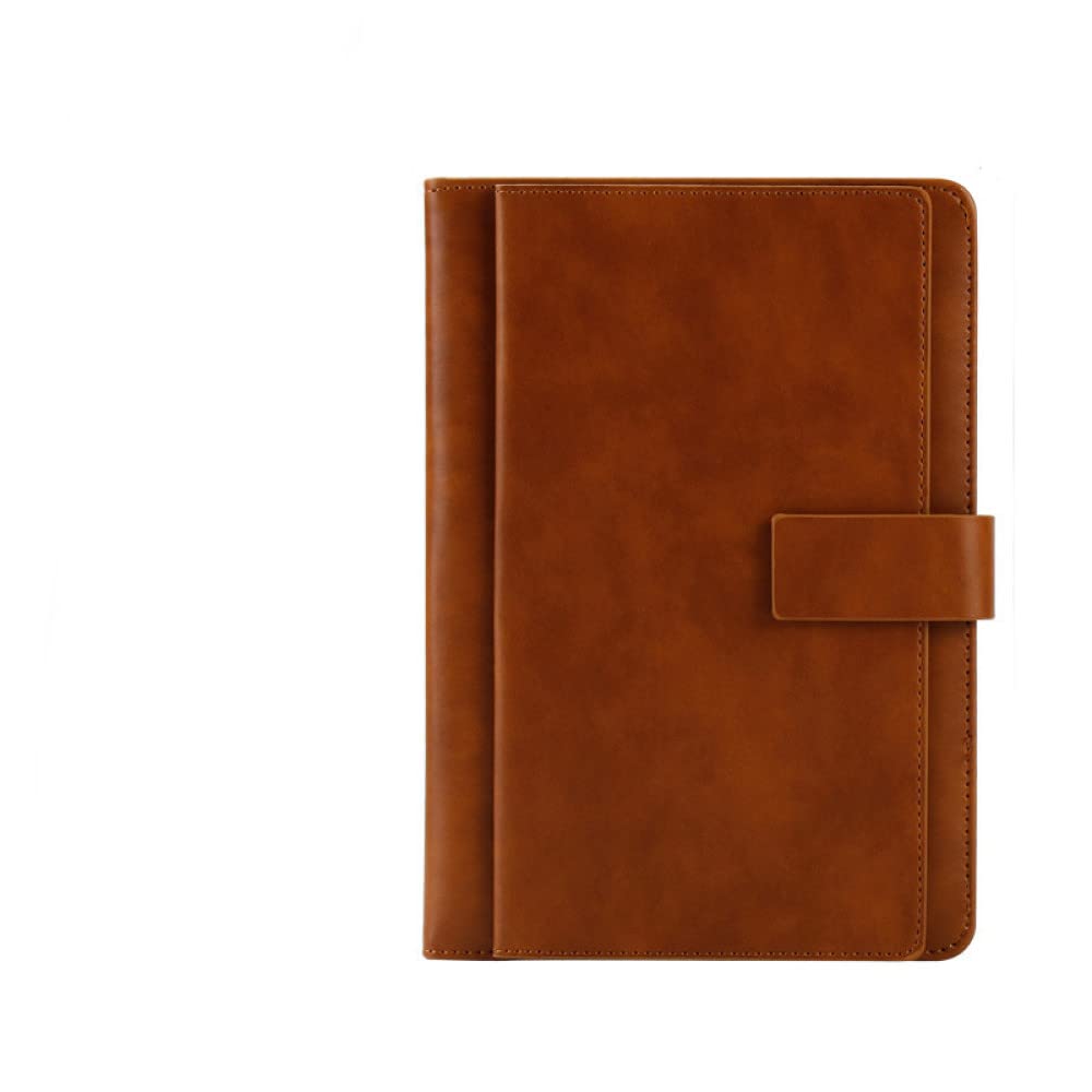 Quaderno A5 retrò Business in finta pelle doppia copertina Blocco note Agenda Journal Planner Forniture per ufficio Forniture per studenti, A5, Marrone, 1 PZ