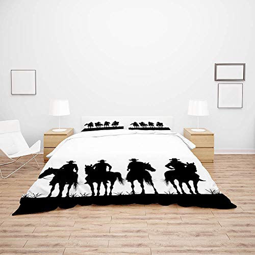 Parure de lit légère ambiance Cowboy Premium pour habiller un lit adolescent Long Twin - 4