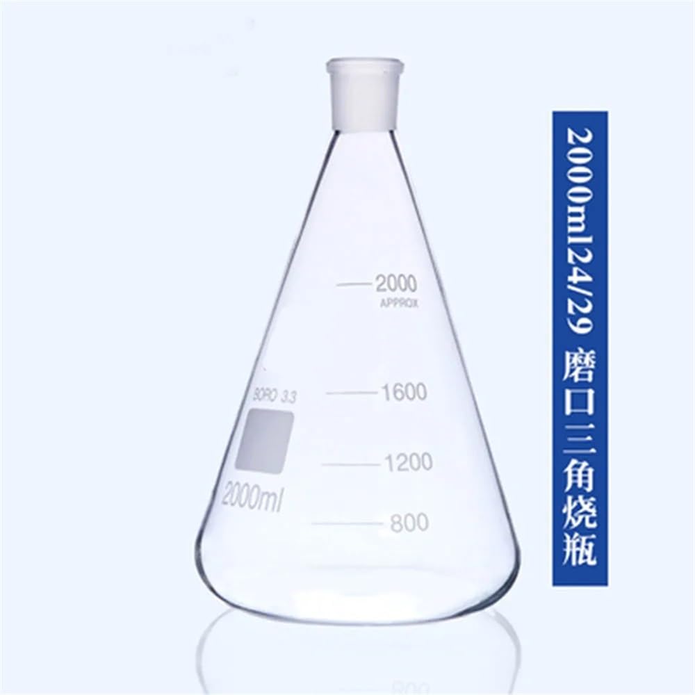 Vetreria da laboratorio Forniture di laboratorio for recipienti conici in vetro borosilicato 3.3 da 2000 ml 24/29