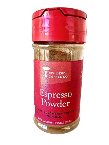 Civilized Coffee Espresso Coffee Powder for Baking and Smoothies, Non GMO, 100% Colombian