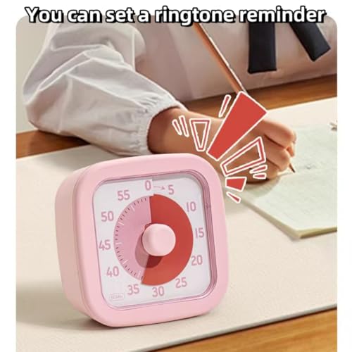 Visual Timer for Kids Timer Home - 60 Minute Kids Visual Timer for Classroom Home Office, Countdown Clock for Teaching Work Meeting, Pomodoro Timer for Time Management (Avocado Green) - Image 7