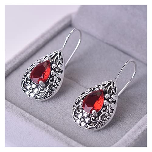 Boucles d'oreilles de chute de rubis naturel pour illuminer vos soirées romantiques - 2