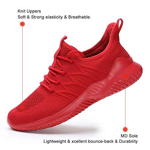 Image of Womens Ladies Walking Running Shoes Slip On Lightweight Casual Tennis Sneakers Girls Kids Zapatos de Mujer White