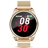 GOKOO Smart Watch for Women Fitness Tracker with Heart Rate Blood Oxygen Monitor Pedometer Calories Sport SmartWatch Bluetooth Compatible with Android iOS (Gold)