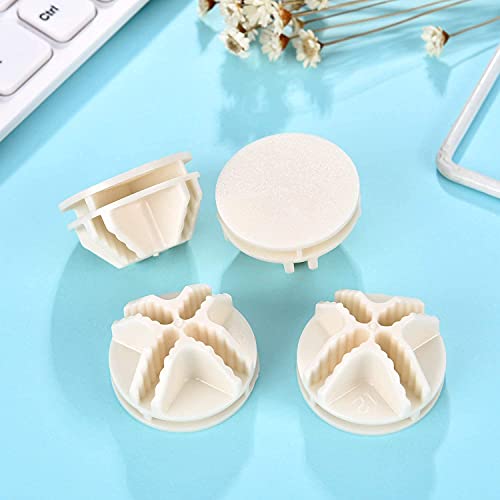 Namvo 12 Stück Draht-Würfel-Kunststoffverbinder, weiß, ineinandergreifende Steckverbinder, Drahtgitter, Eimer, Aufbewahrungsschließe