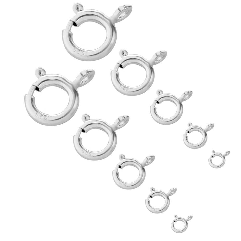 Fermoir Magnétique Argent Sterling 925 - Taille 5,5 Mm - Pour Bracelet, Collier, Cheville