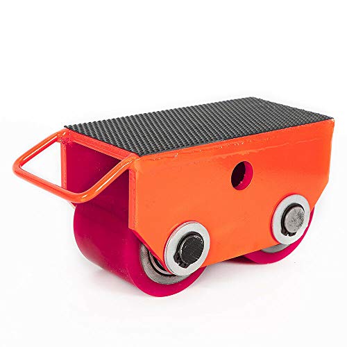 DiLiBee Carrete de carga pesada de 2,5 T/500 libras, suspensión de transporte, scooter industrial, ruedas blindadas, transporte de maquinaria