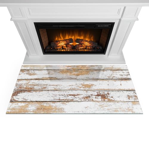 Placa de cristal templado transparente de alta resistencia para chimenea 4