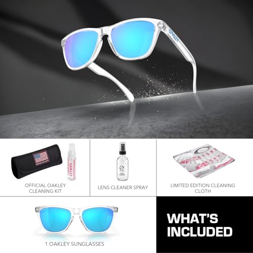 Oakley OO9013 FROGSKINS - Polarized/Non-Polarized - Square Shape Sunglasses with Official Eyewear Kit Bundle3