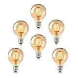 💡 【Bombillas decorativas】 Diseño clásico. Hay un elemento agradable en estas bombillas de luz Edison antiguas. La luz es ideal para crear un ambiente acogedor y cálido. Con la base estándar E27, se puede instalar fácilmente en candelabros, lámparas de pared, lámparas colgantes, luces colgantes, linternas para exteriores, lámparas de techo, etc.